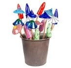 232. Art Glass Stakes