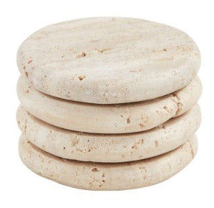 179. Travertine Coasters Cream