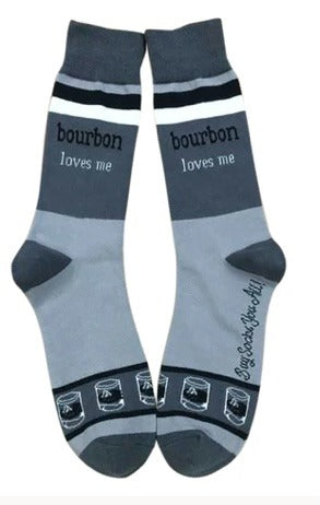 128. Bourbon Loves Me Socks Men