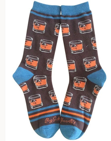 128 Bourbon Rocks Sox Brown Women's Socks