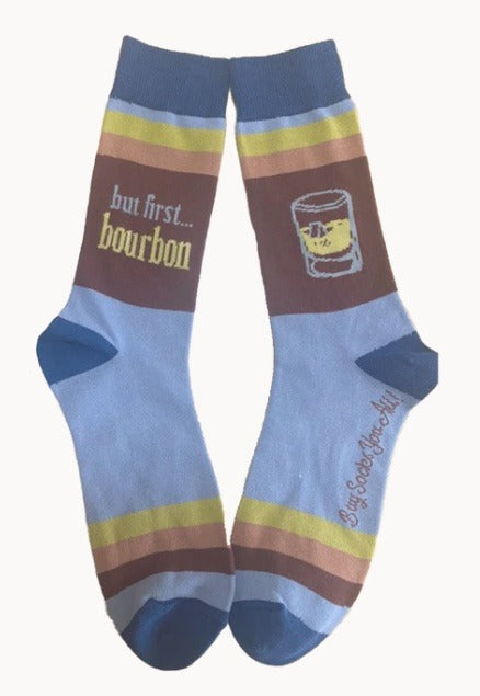 128. But First .. Bourbon Socks Men