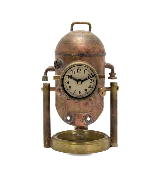112. Clock Diver Helmet Desk