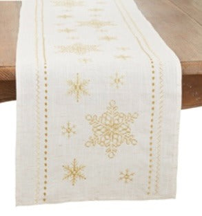 174 Snowflake Runner Gold 16x72