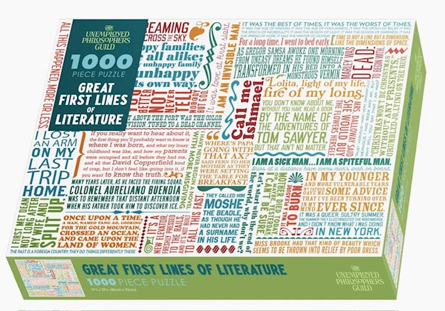 256 First Line of Literature Puzzle