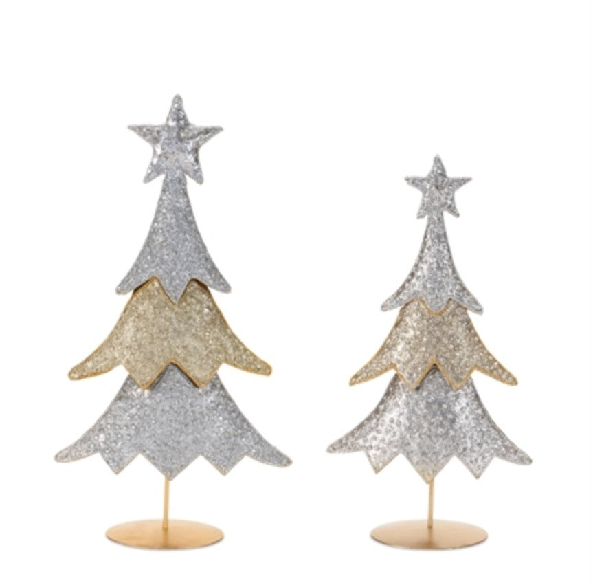 166 Silver Gold Tree 18.5
