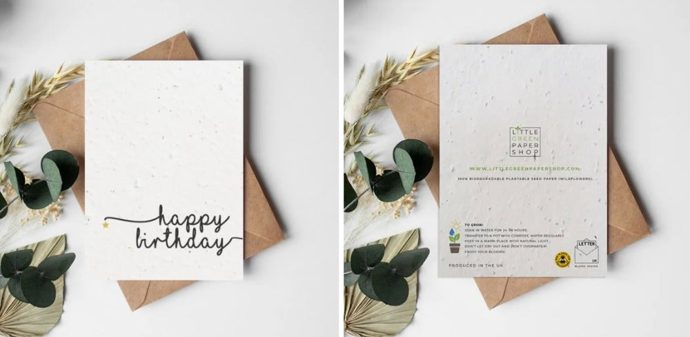 135. Happy Birthday Seed Card