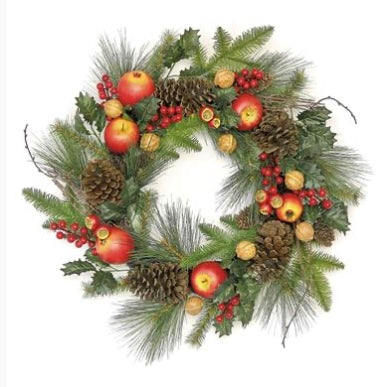 156 Pomegranate, apple & Pine wreath