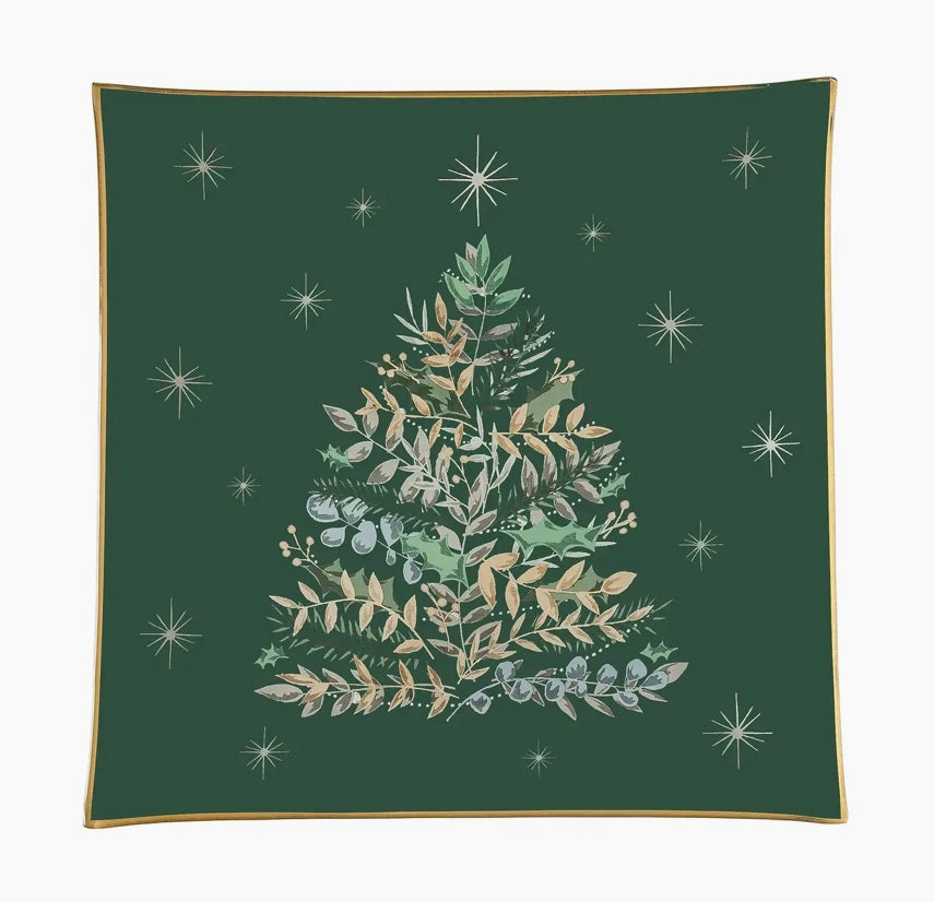 194 Emerald Christmas Tree Tray
