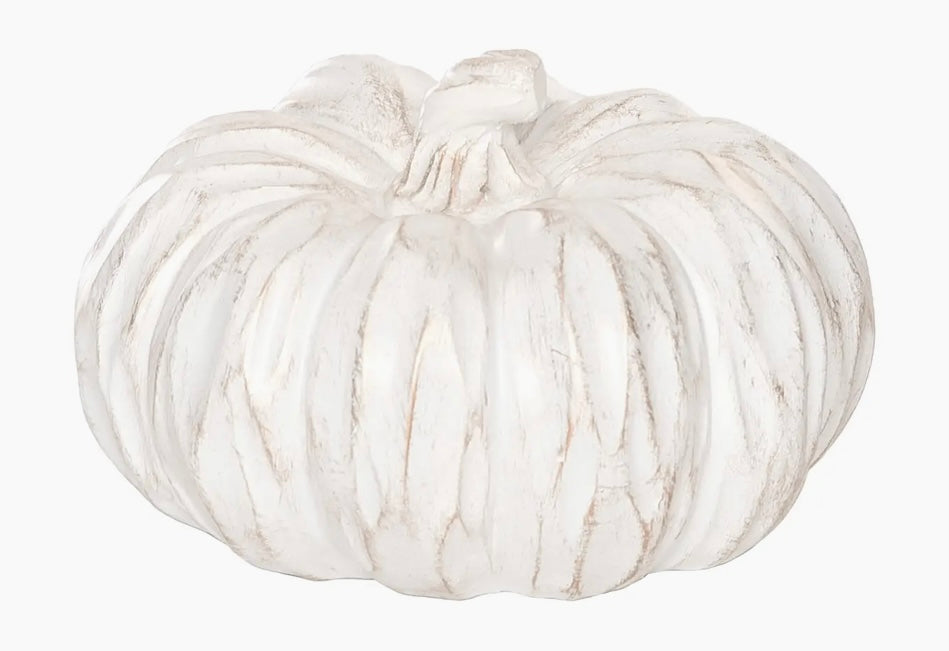 194 White Pumpkin Decorative Figure