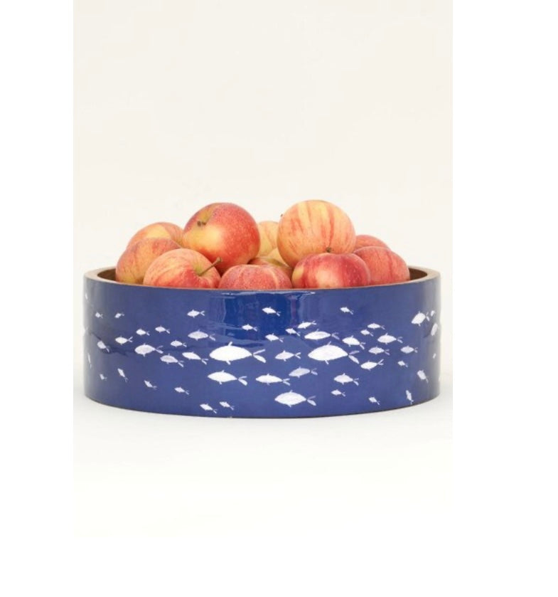 261 Fish Enameled Bowl