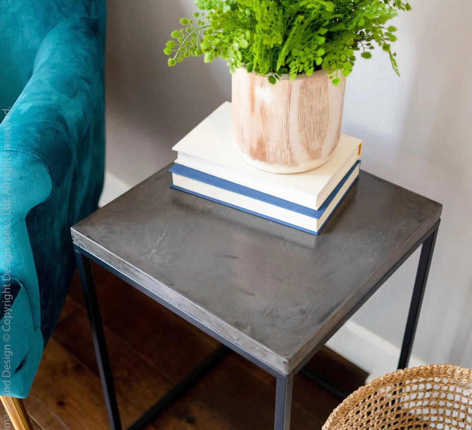 143 Pietra Side Table Cement Top