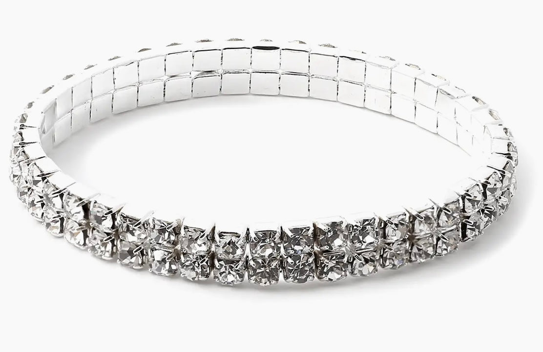 262 Silver Crystal Stretch