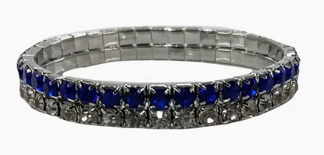 253 Bracelet Blue/Clr