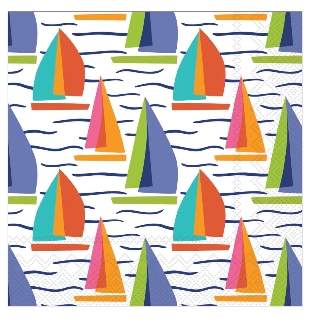 182 Bright Sails Paper Napkins