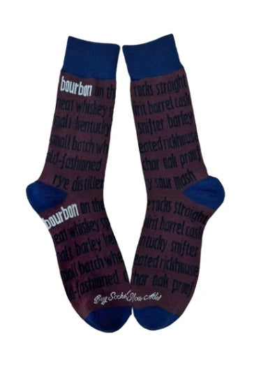 128 Bourbon Words Men's Socks