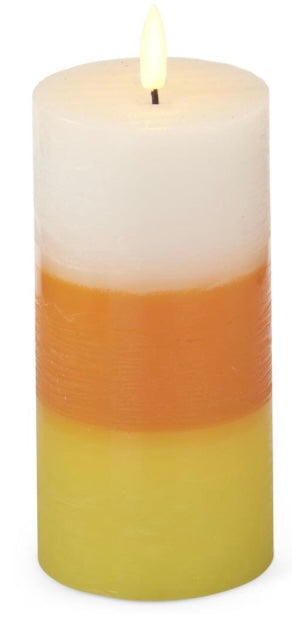 225 Candy Corn Candle Lg
