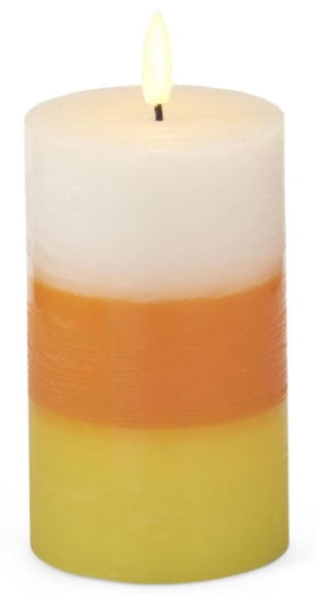 225 Candy Corn Candle Med