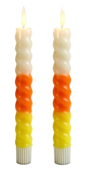 225 Candy Corn Tapers S/2