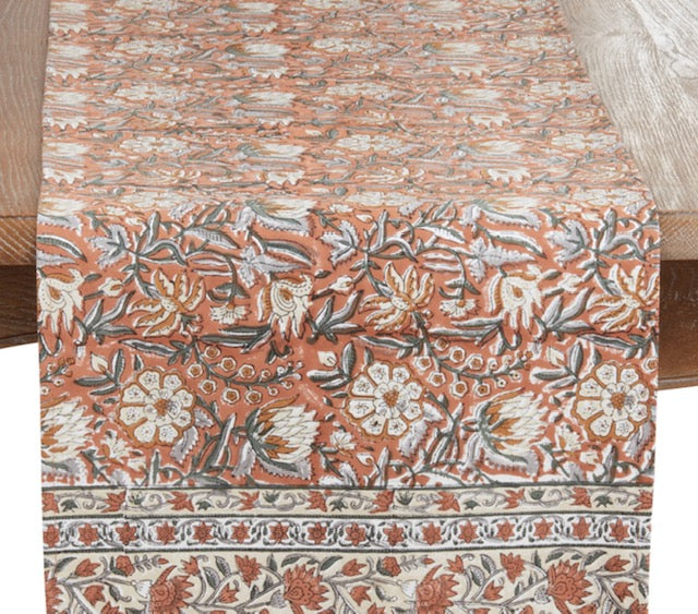 174 Hand Block Print Runner 16 x 72