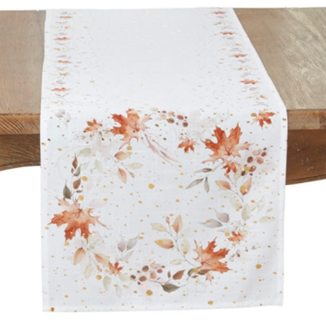 174 Fall Leaves Runner 16 x 72