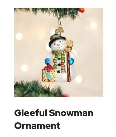 237 Gleeful Snowman Ornament