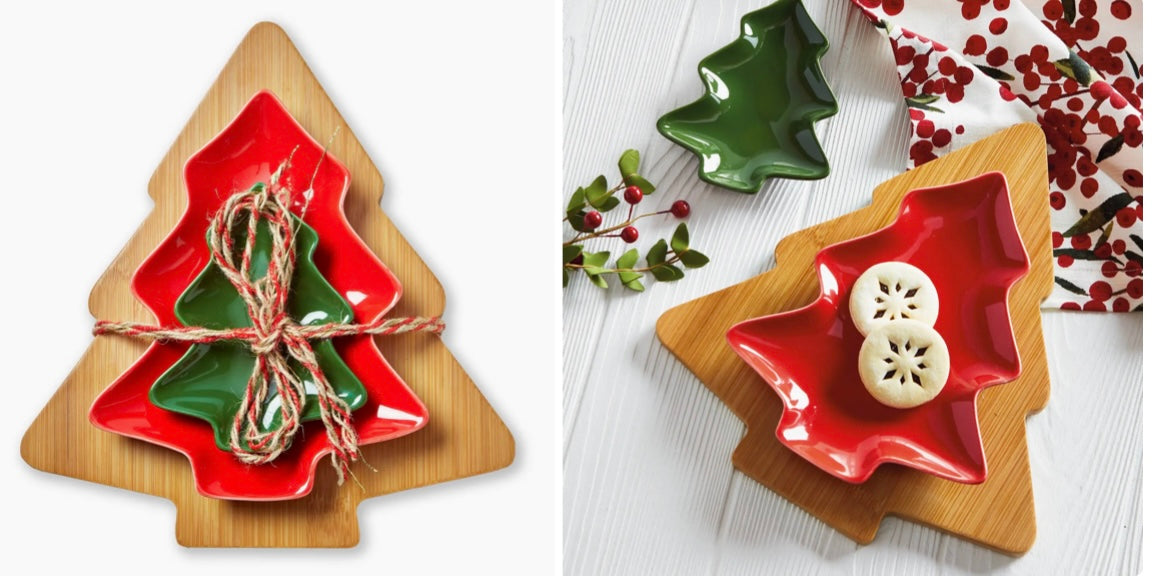187 Christmas Tree Board & Dish Set/3