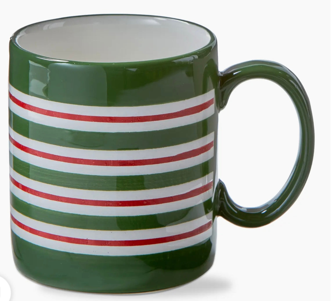 187 Christmas Stripe Mug