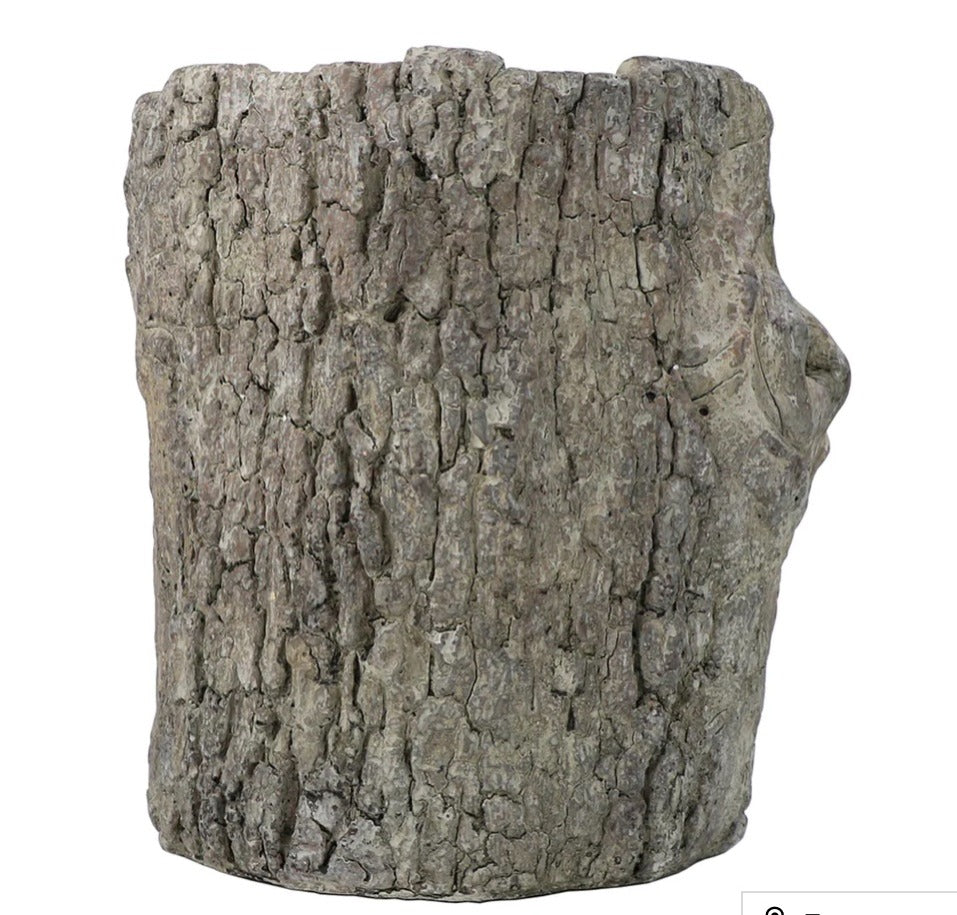 107. Log Planter Cement