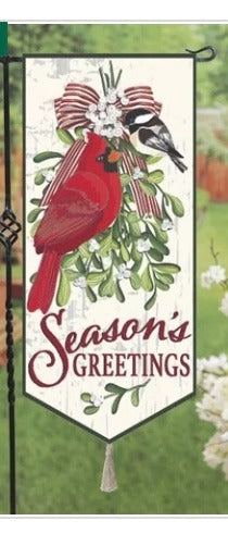 232. Mistletoe Cardinal Flag