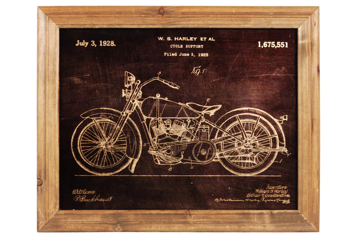 102. Wall Art Motorcycle Print