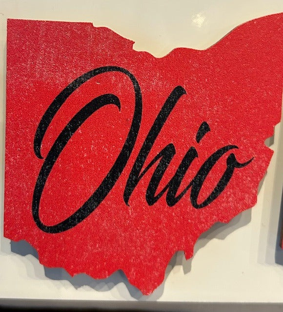 153 Ohio Wood Magnet