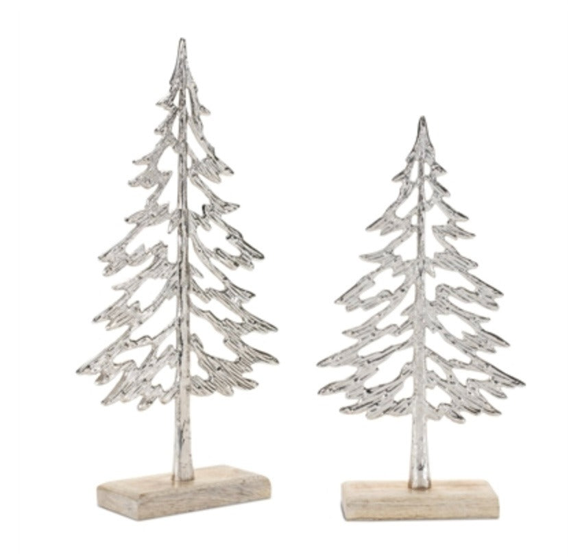 166. Alum/wood Tree 10.5"