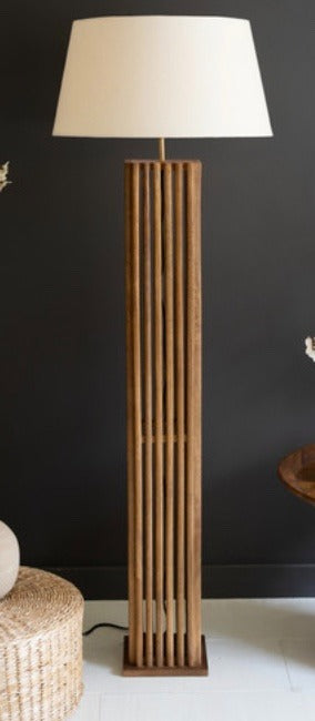 122. Wood Spindle Floor Lamp