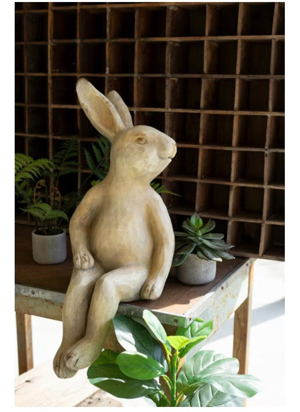 122 Concrete Rabbit Shelf Sitter