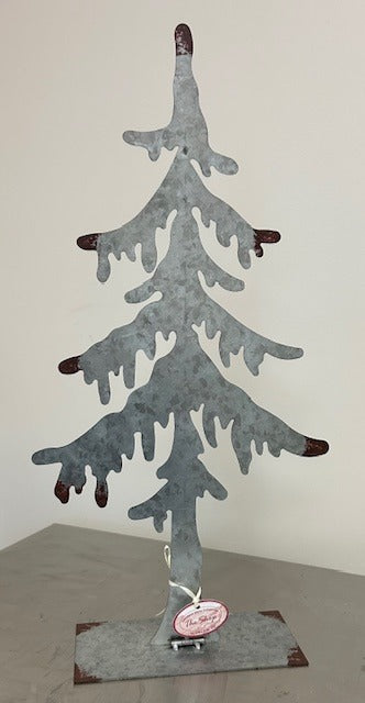 116. Galvanized Tree 20"