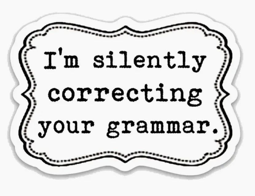 125. Grammer Sticker