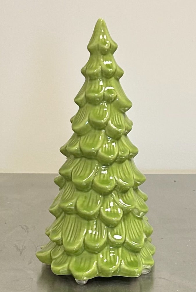 103. Ceramic Tree Lt Green 8"