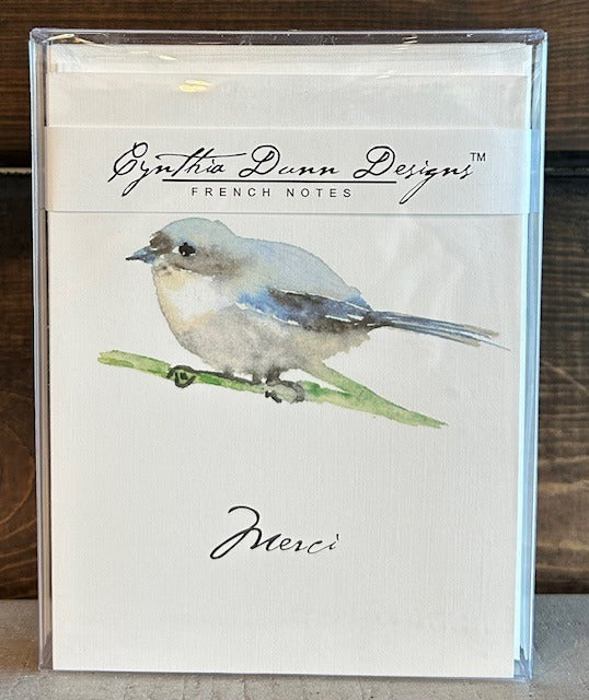 159. Blue Bird Merci Note Card