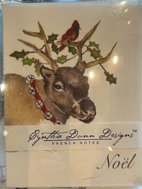 159. Reindeer Tree Notecards