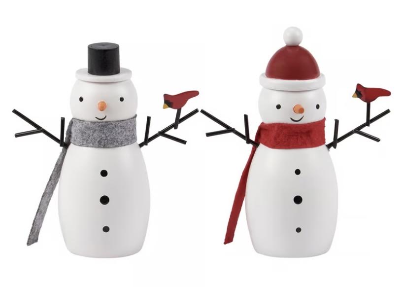 249 Snowman Figurine with red scarf