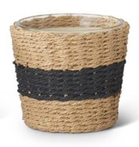 225. Soy Candle with Wicker Sleeve