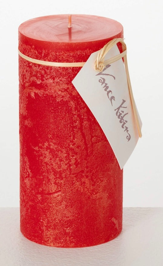 101. Candle Timber Red. 6x3