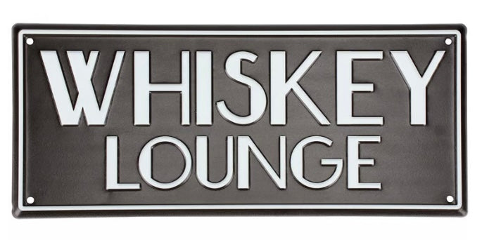 249 Whiskey Lounge Metal Sign