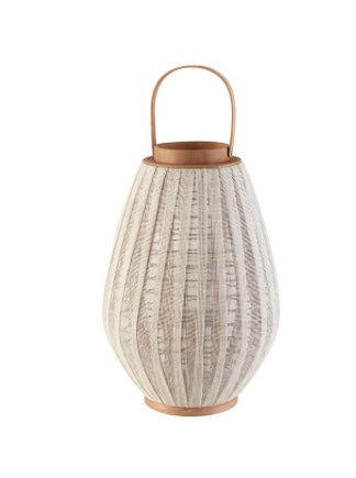 255 White Round Lantern Medium