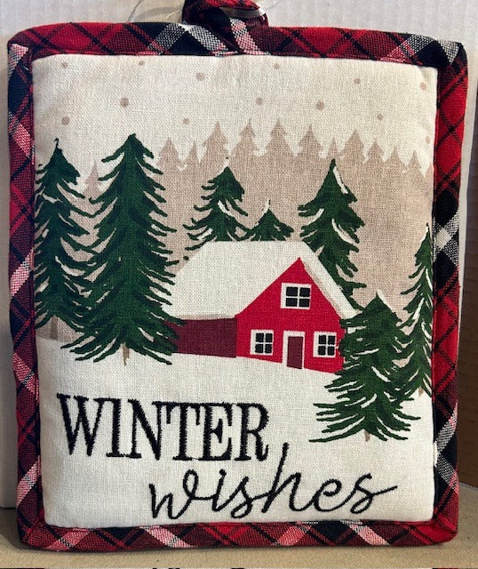 206. Winter Wishes Pot Holder Set