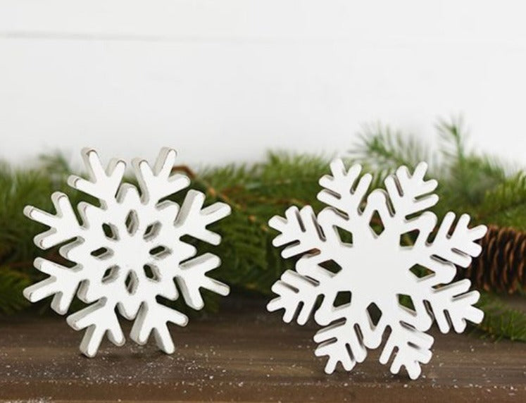 108. Snowflake Wood 5"