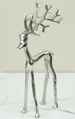 141  Silver Reindeer 12"