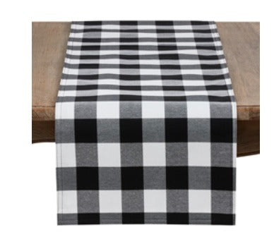 174  Black Buffalo Plaid 16x72