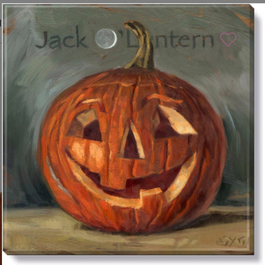 227. Carved Pumpkin Giclee 5x 5