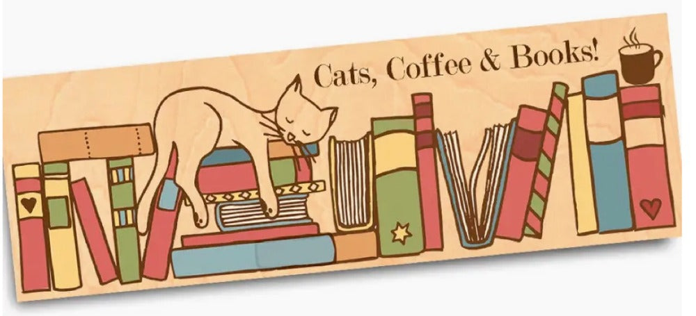 125.  Bookmark. Cats Coffee